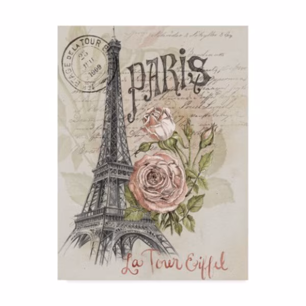 Jennifer Paxton Parker 'Paris Sketchbook I' Canvas Art, 35x47